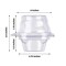 25 Clear Disposable Plastic Cupcake Boxes Dome Lid Party Events Home Decorations